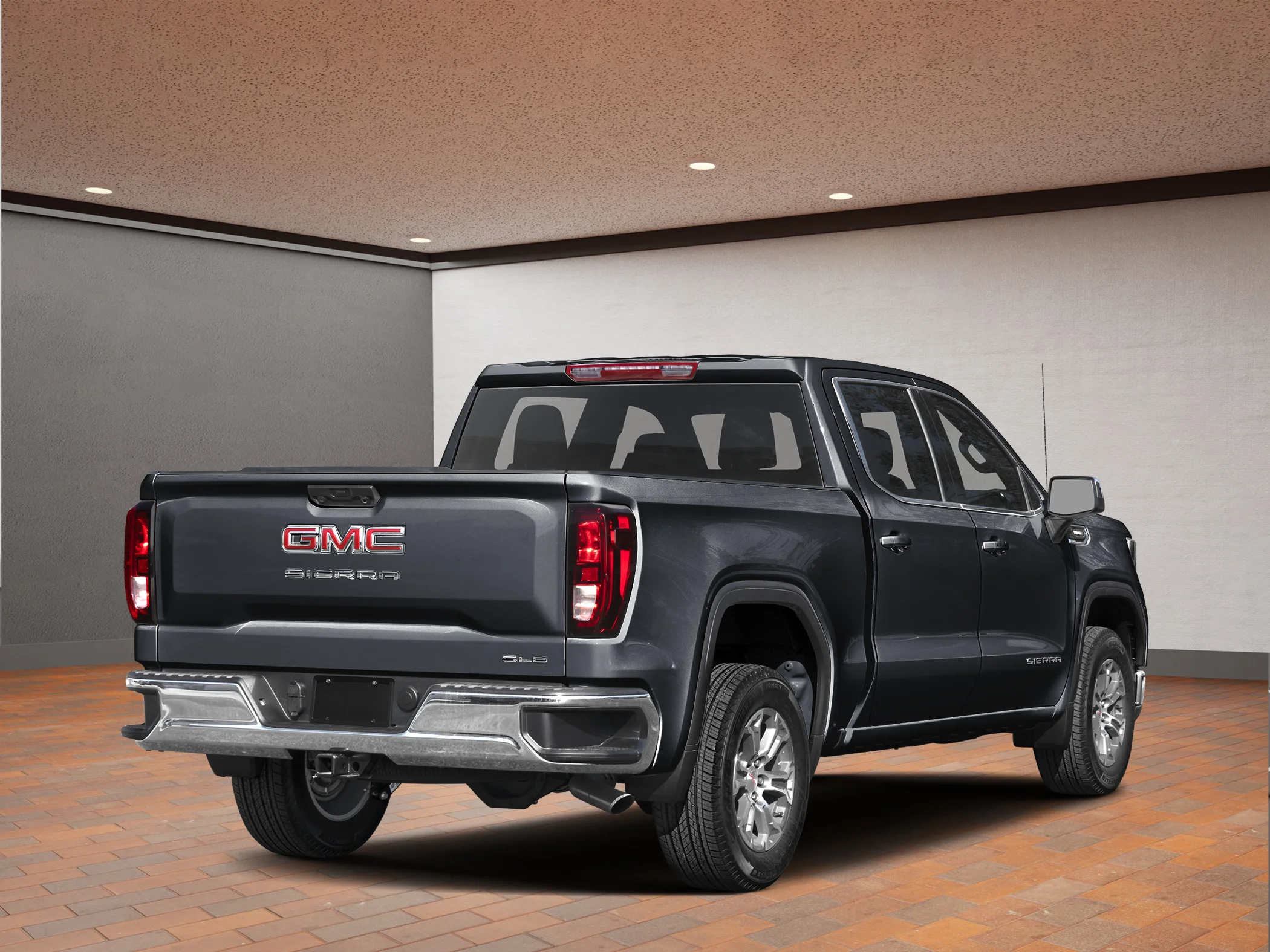 New 2026 Black GMC Crew Cab Short Box 4-Wheel Drive SLT image 2