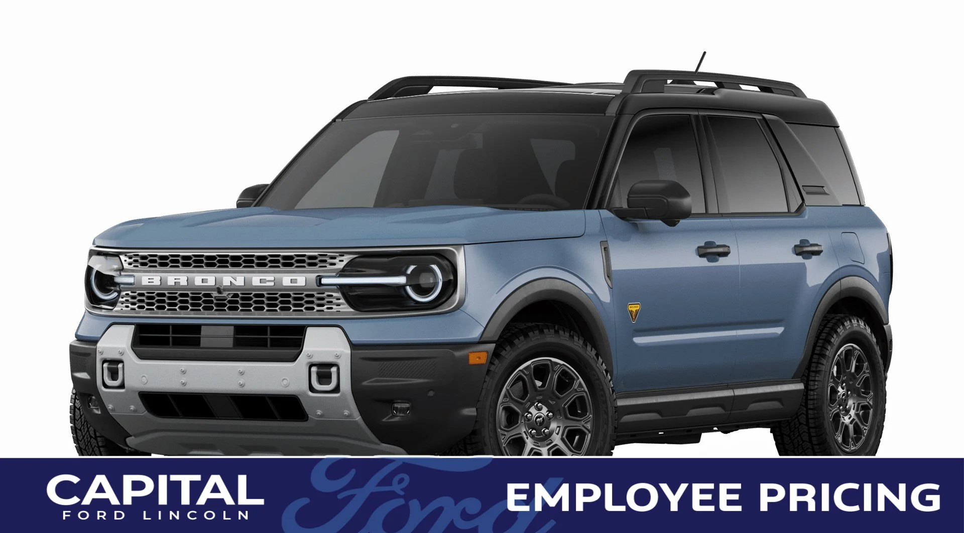New 2026 AZURE GREY METALLIC TRI-COAT Ford Badlands image 1