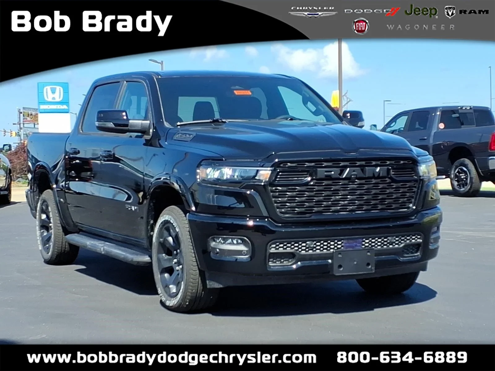 New 2026 Diamond Black Crystal Pearl Coat RAM Big Horn image 1