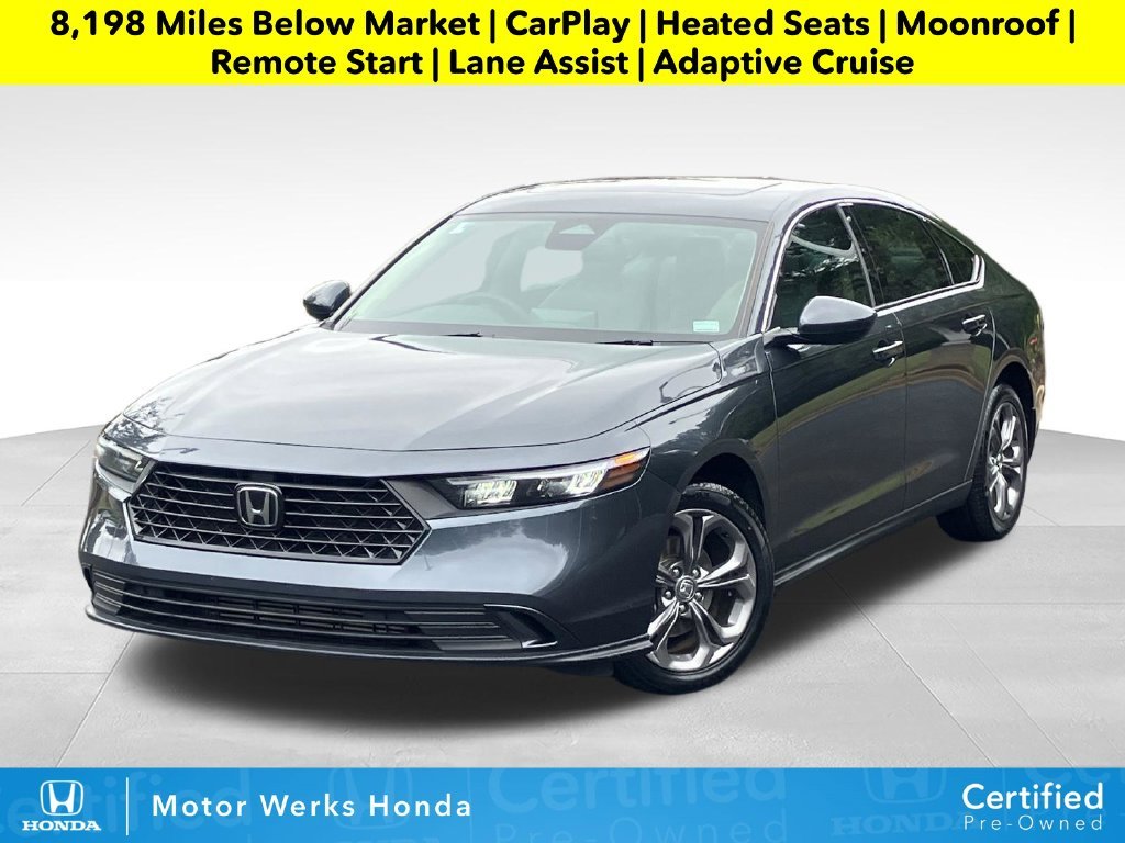 Certified Used 2024 Meteorite Gray Metallic Honda EX image 1