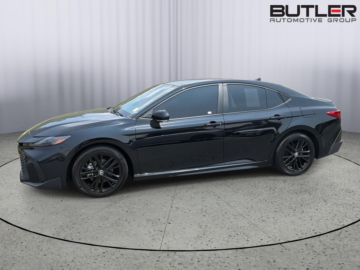 Used 2025 Midnight Black Metallic Toyota SE image 3