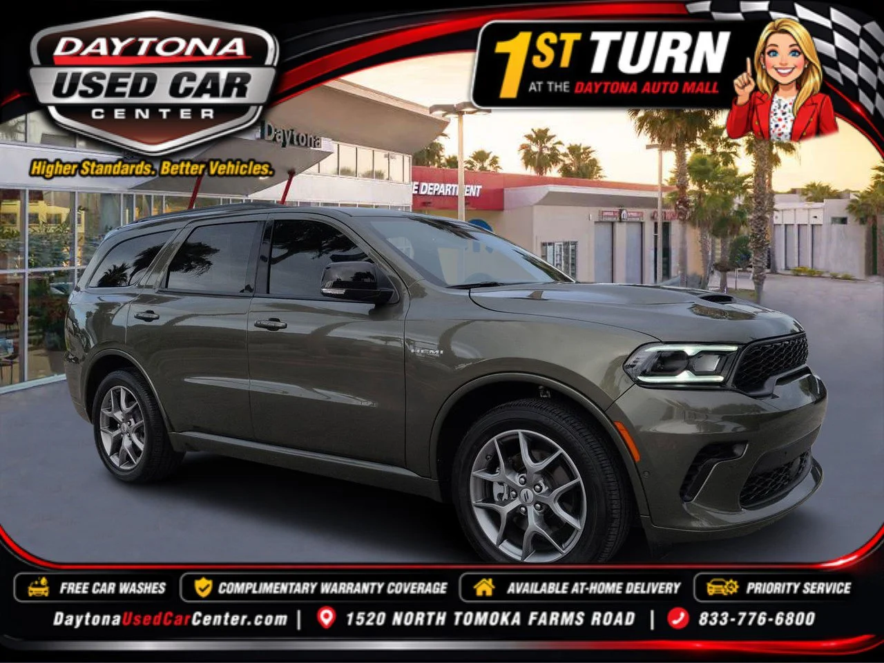 Certified Used 2026 Green Dodge GT Premium HEMI V8 image 1
