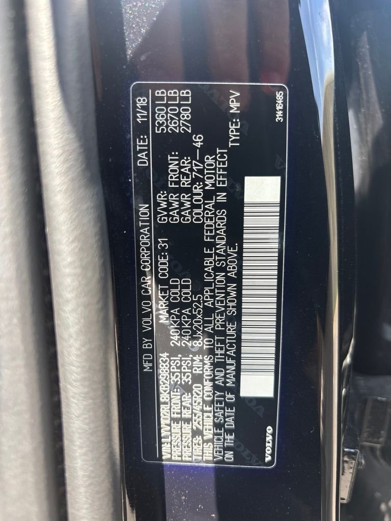 Used 2019 Black Volvo T5 Inscription image 14