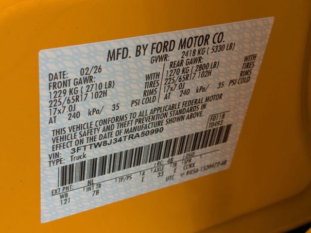 New 2026 Orange Fury Metallic Tri-Coat Ford XLT image 24