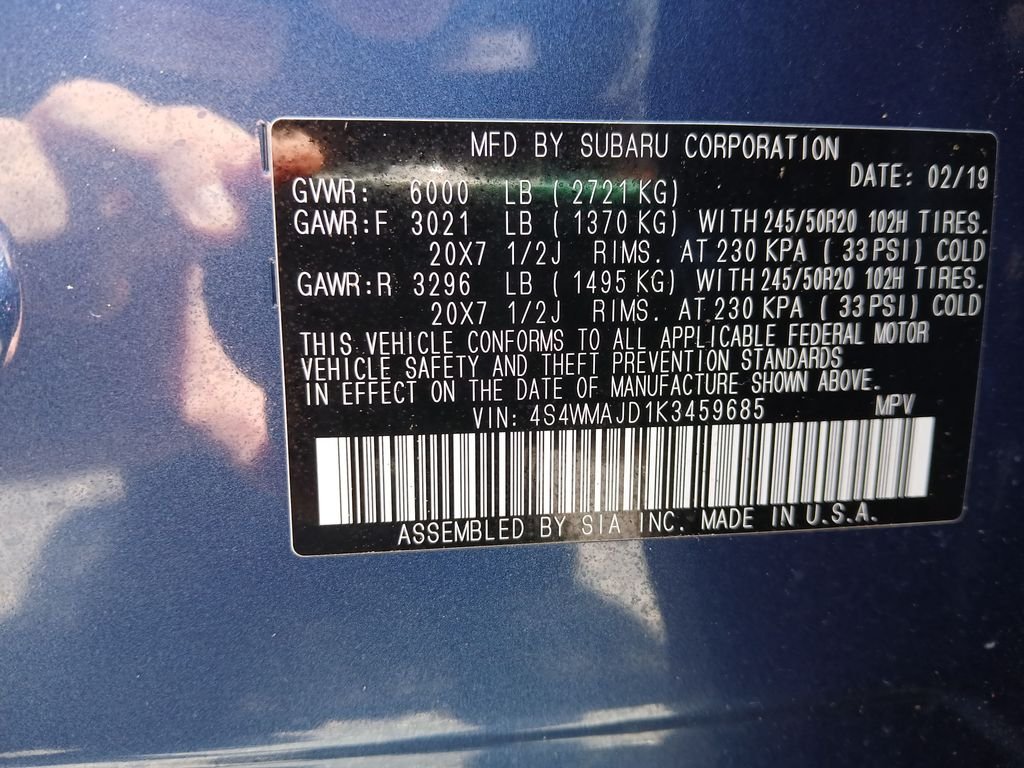 Used 2019 Blue Subaru Limited image 35