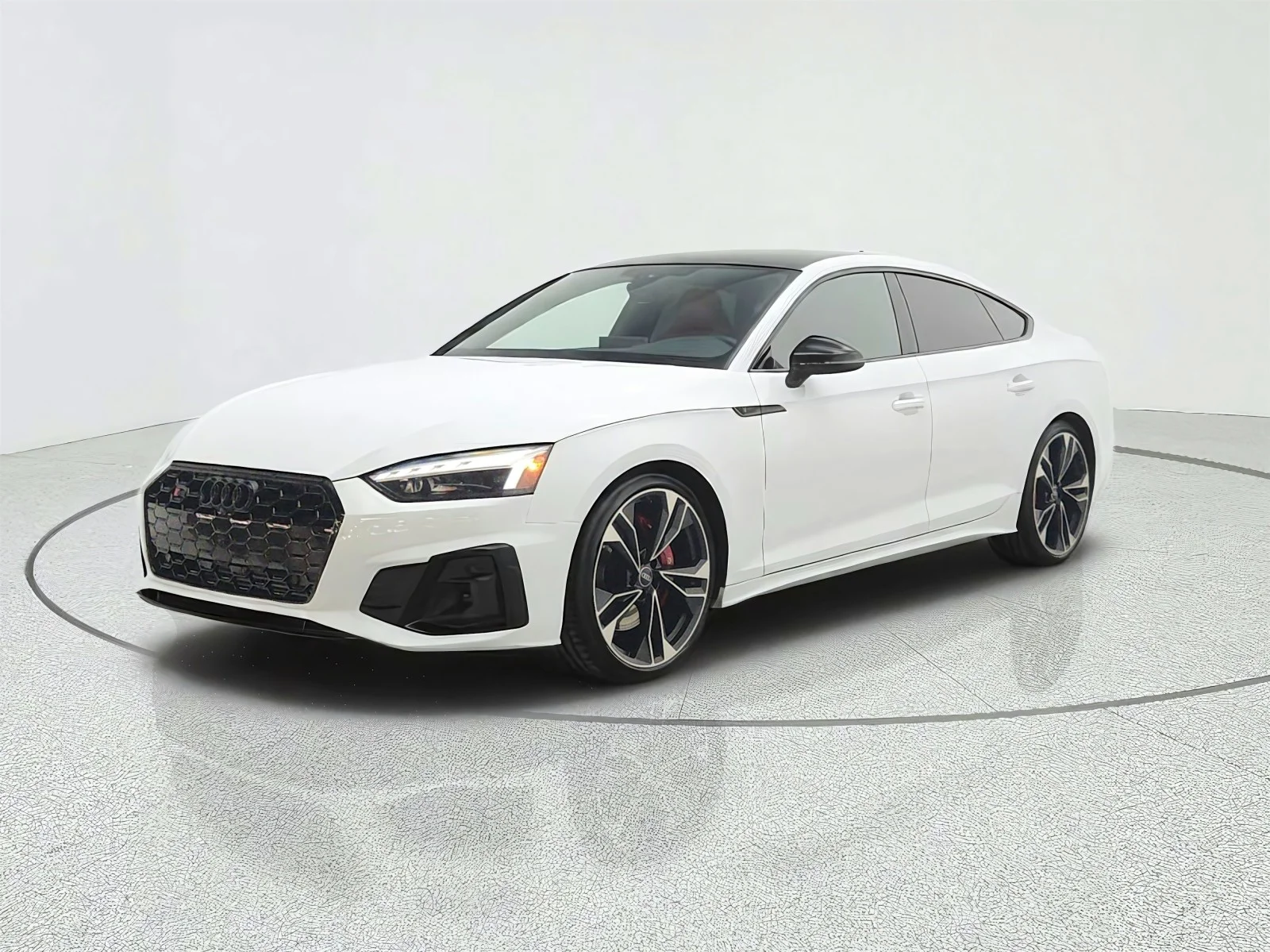 Used 2023 Glacier White Metallic Audi Premium Plus image 1