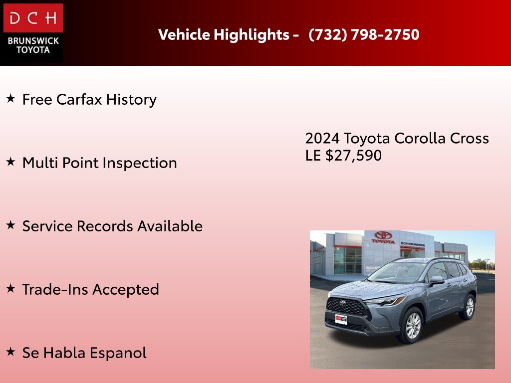Used 2024 Gray Toyota LE image 4