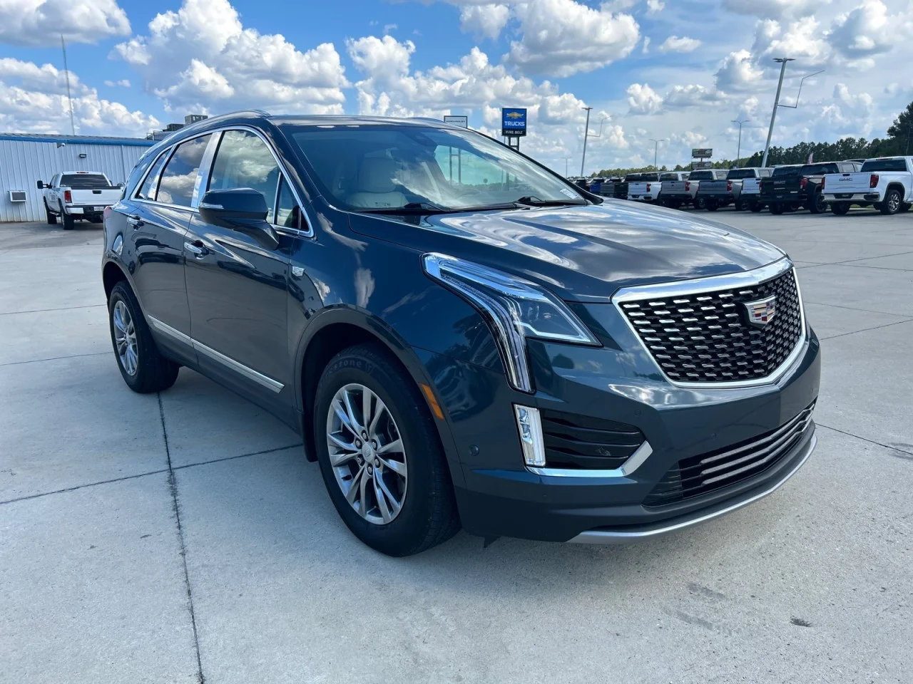 Used 2021 SHADOW METALLIC Cadillac FWD Premium Luxury image 2