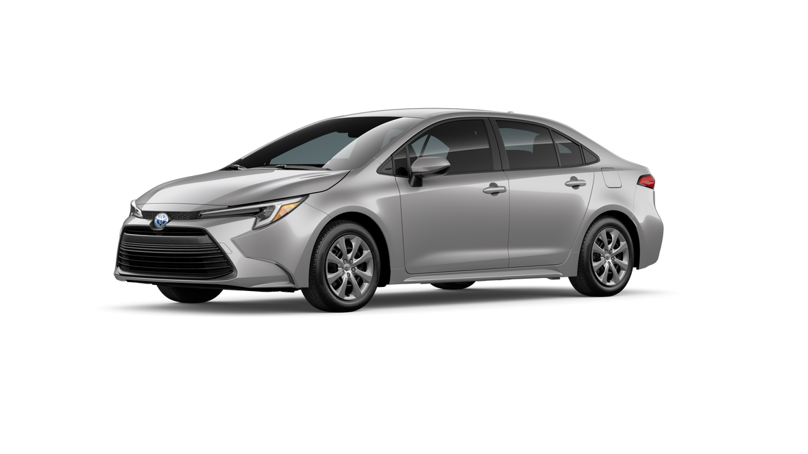 New 2025 Classic Silver Metallic Toyota Hybrid LE image 2