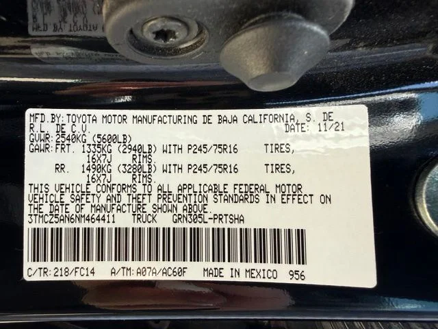 Certified Used 2022 Black Toyota SR5 image 42
