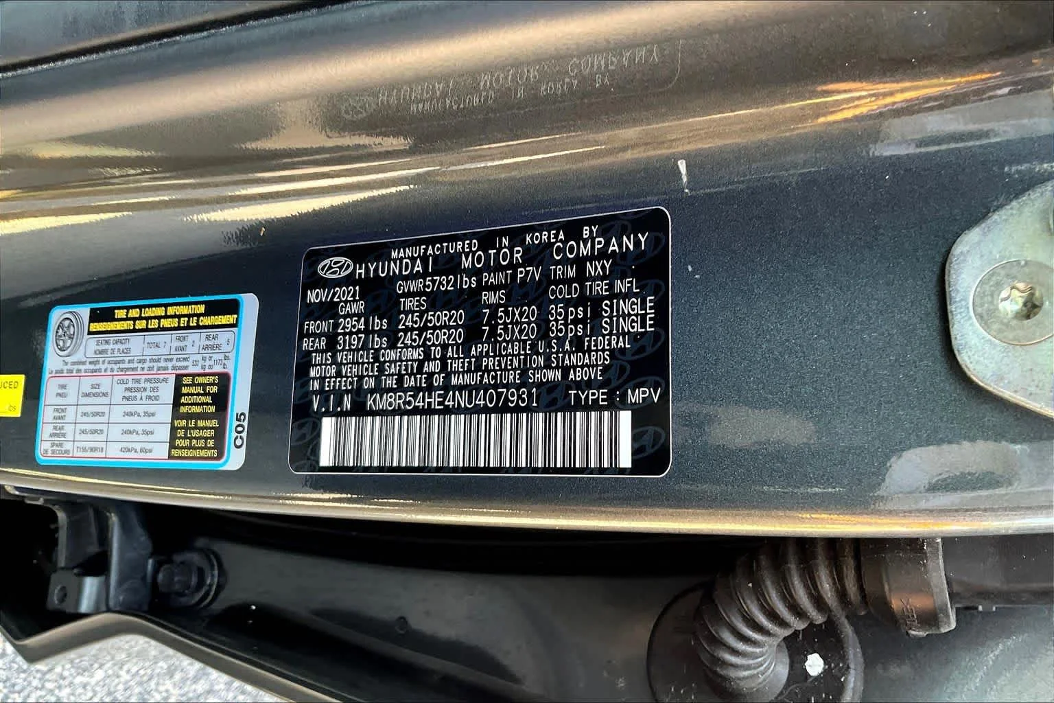 Used 2022 Steel Graphite Hyundai Limited image 67