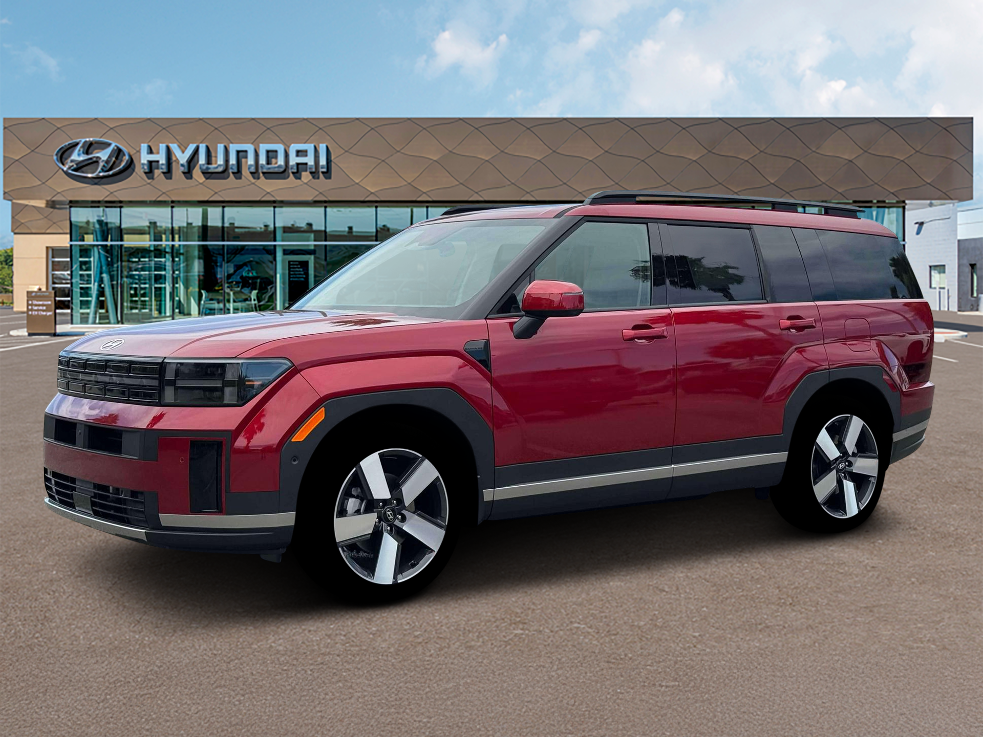 New 2026 Red Hyundai Limited AWD image 2