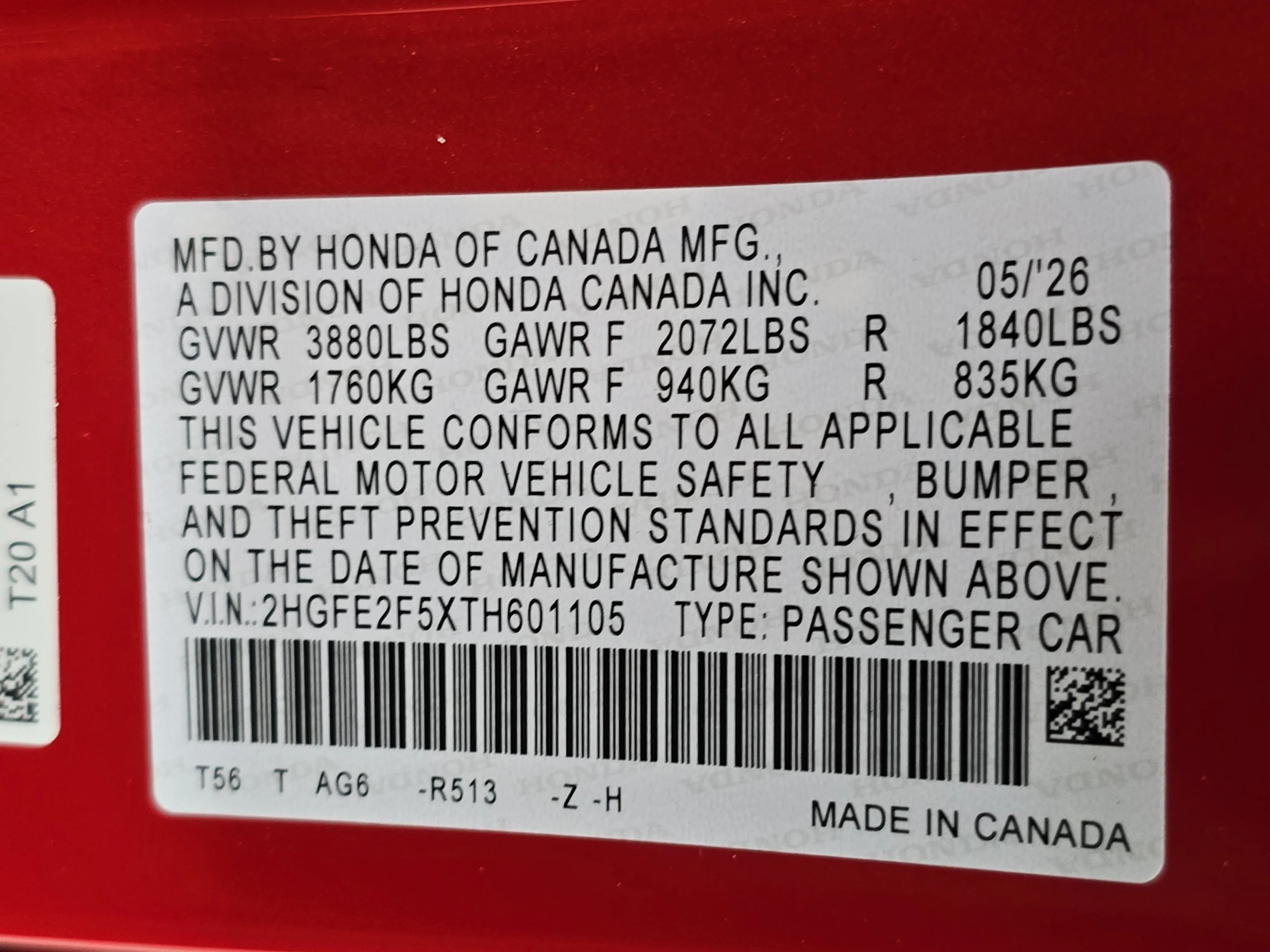 New 2026 Rallye Red Honda Sport image 34