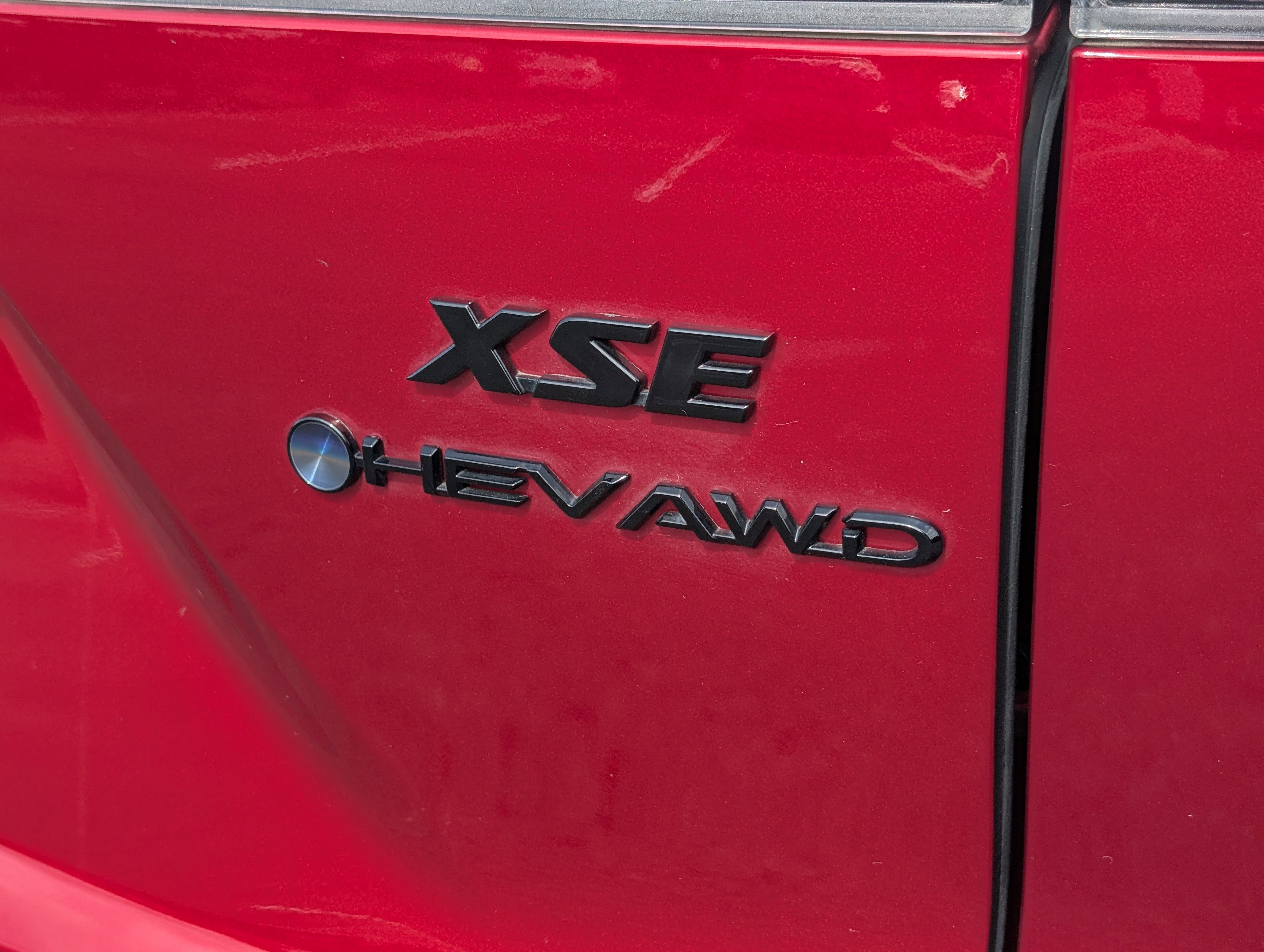 Used 2025 Red Crystal Toyota Hybrid XSE image 8