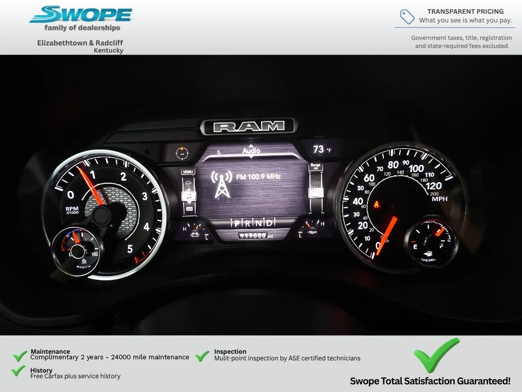 Used 2022 Bright White Clearcoat Ram Big Horn image 17