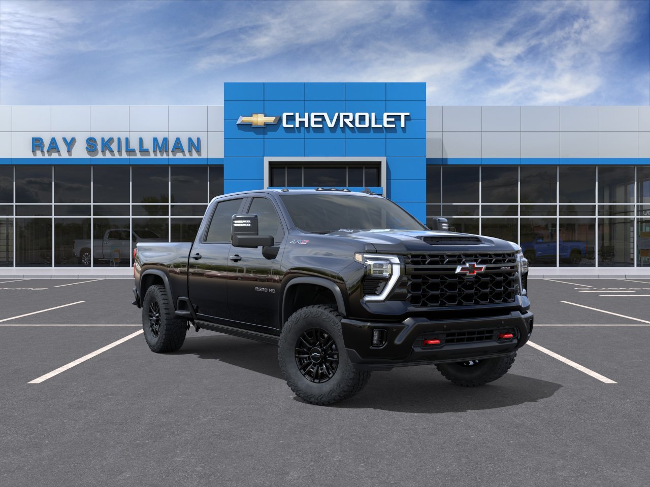 Black 2026 Chevrolet Silverado 2500HD Pickup Truck Four-Wheel Drive