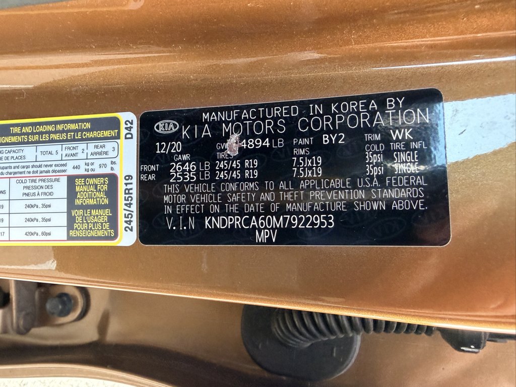 Used 2021 Burnished Copper Kia SX Turbo image 16