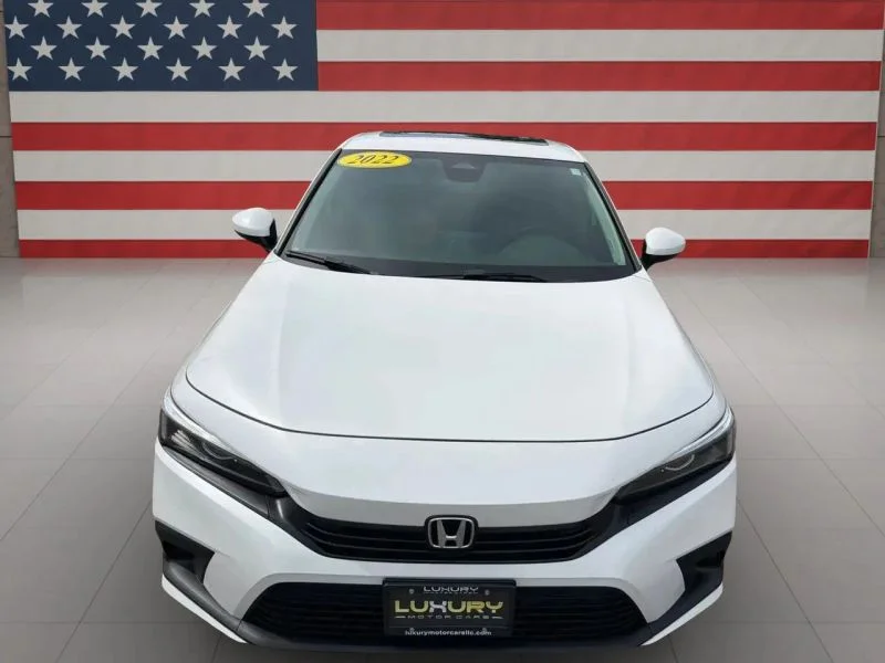 Used 2022 White Honda EX Sedan 4D image 10