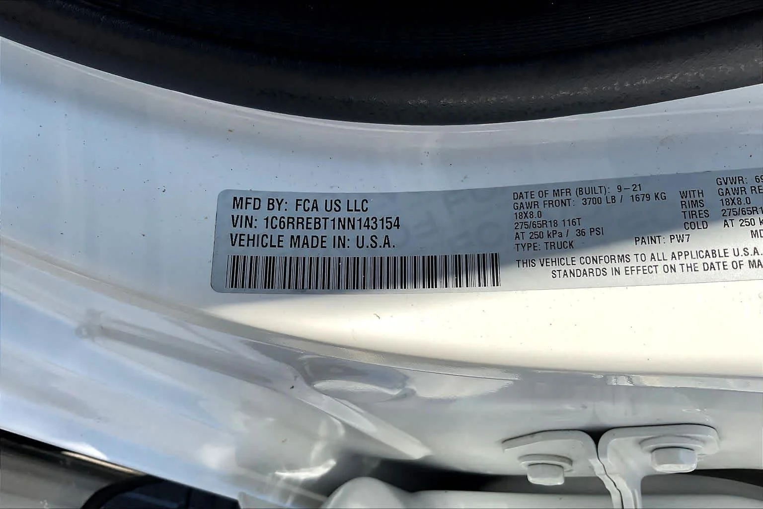 Used 2022 Bright White Clearcoat Ram Big Horn image 33