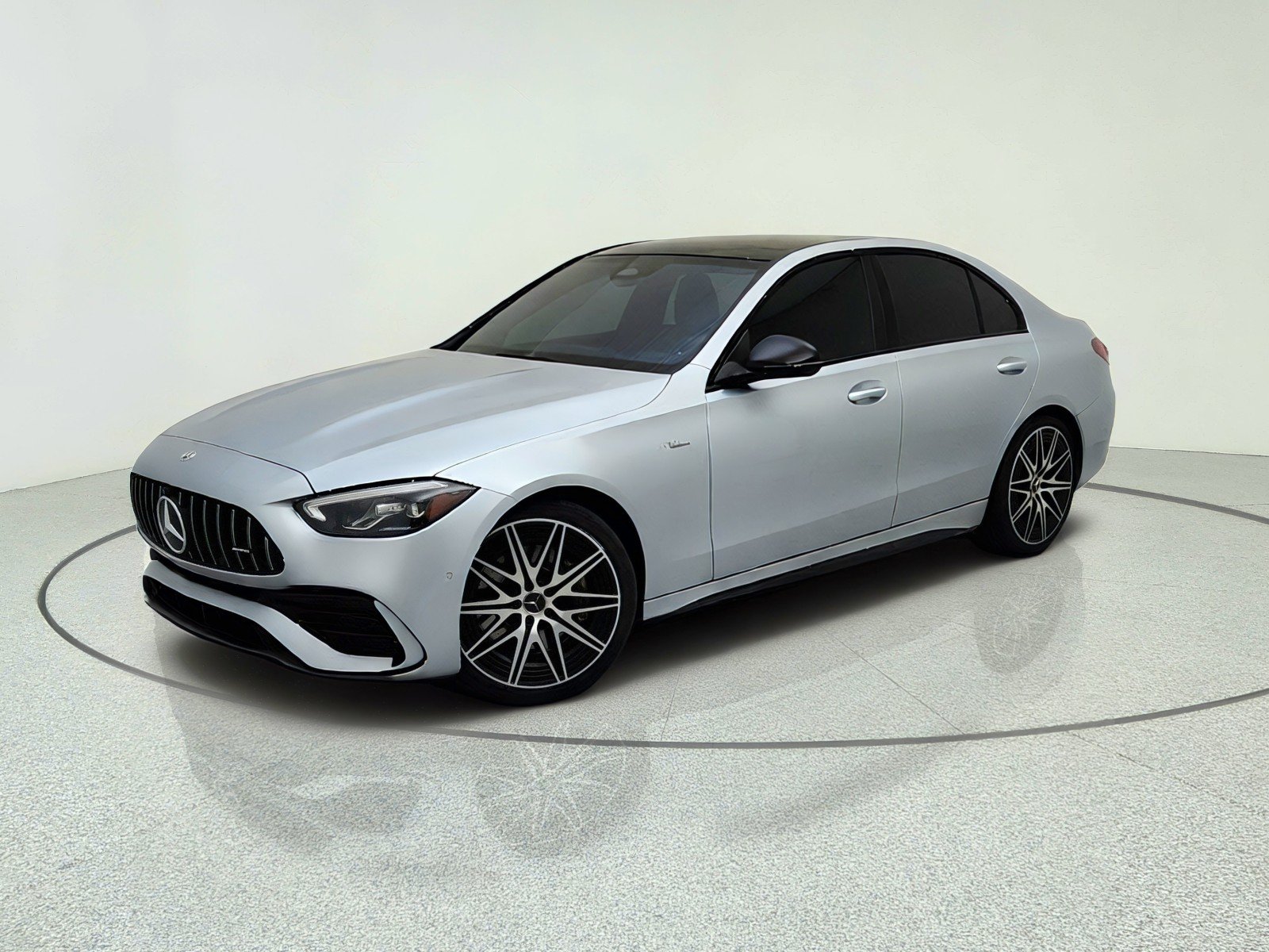Certified Used 2023 Cirrus Silver Metallic Mercedes-Benz AMG® C 43 image 1