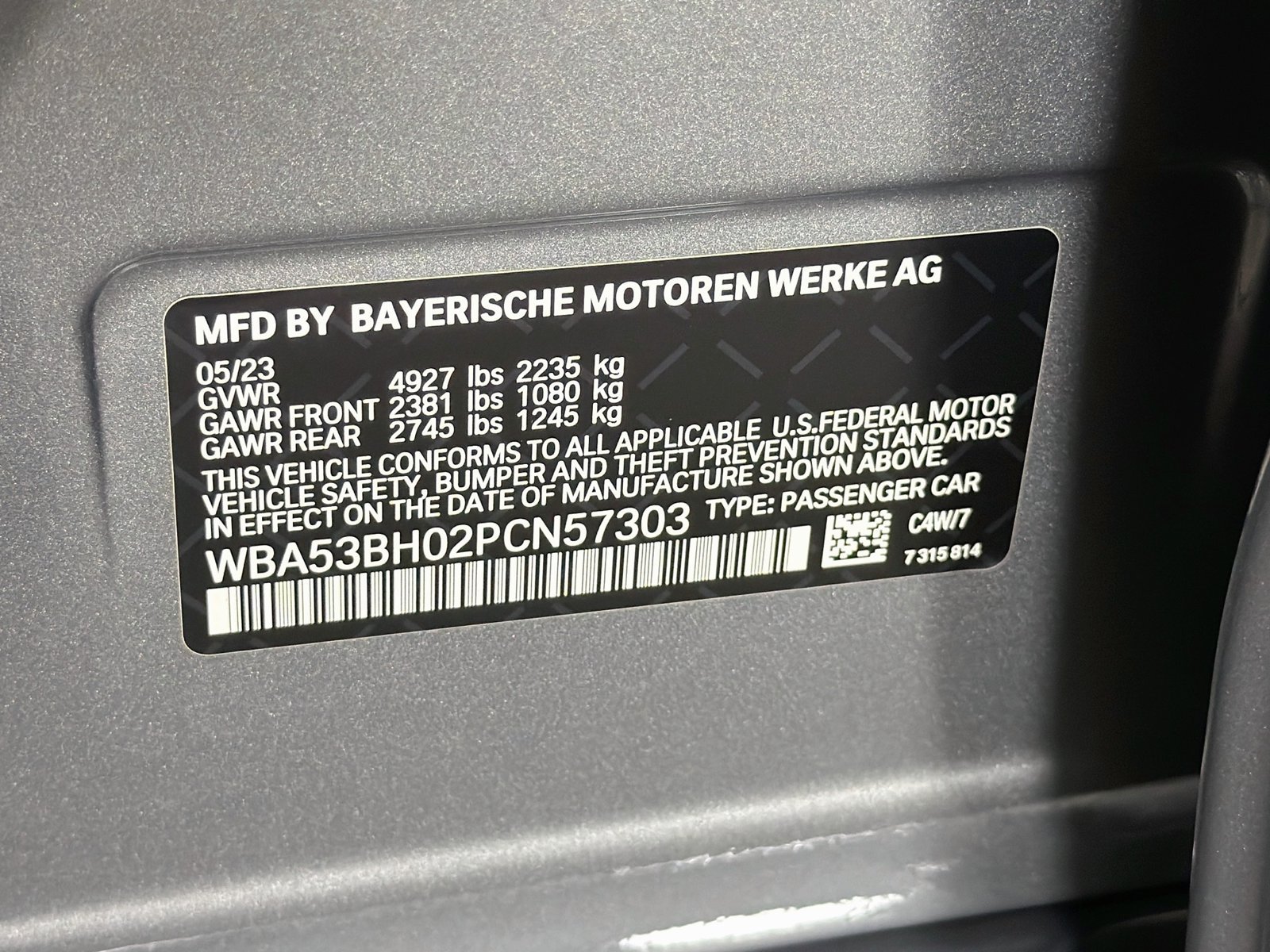 Certified Used 2023 Skyscraper Grey Metallic BMW 530i image 34