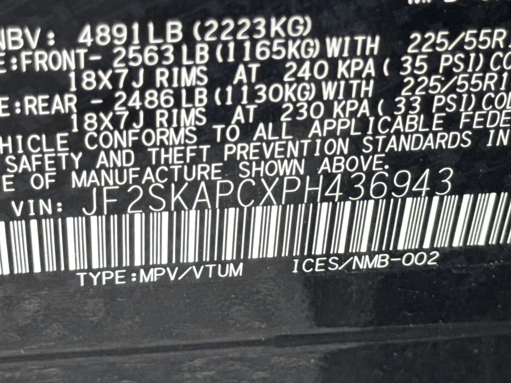 Used 2023 Black Subaru Limited image 34