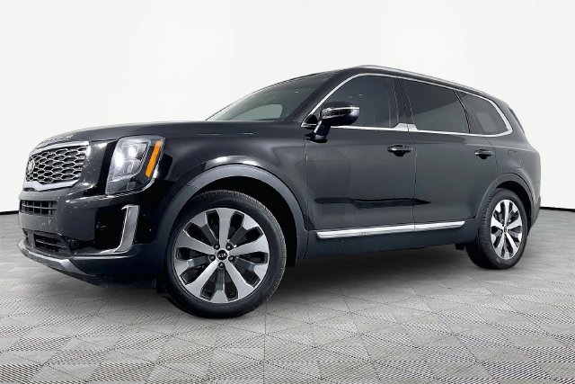 Used 2021 Black Kia EX image 1