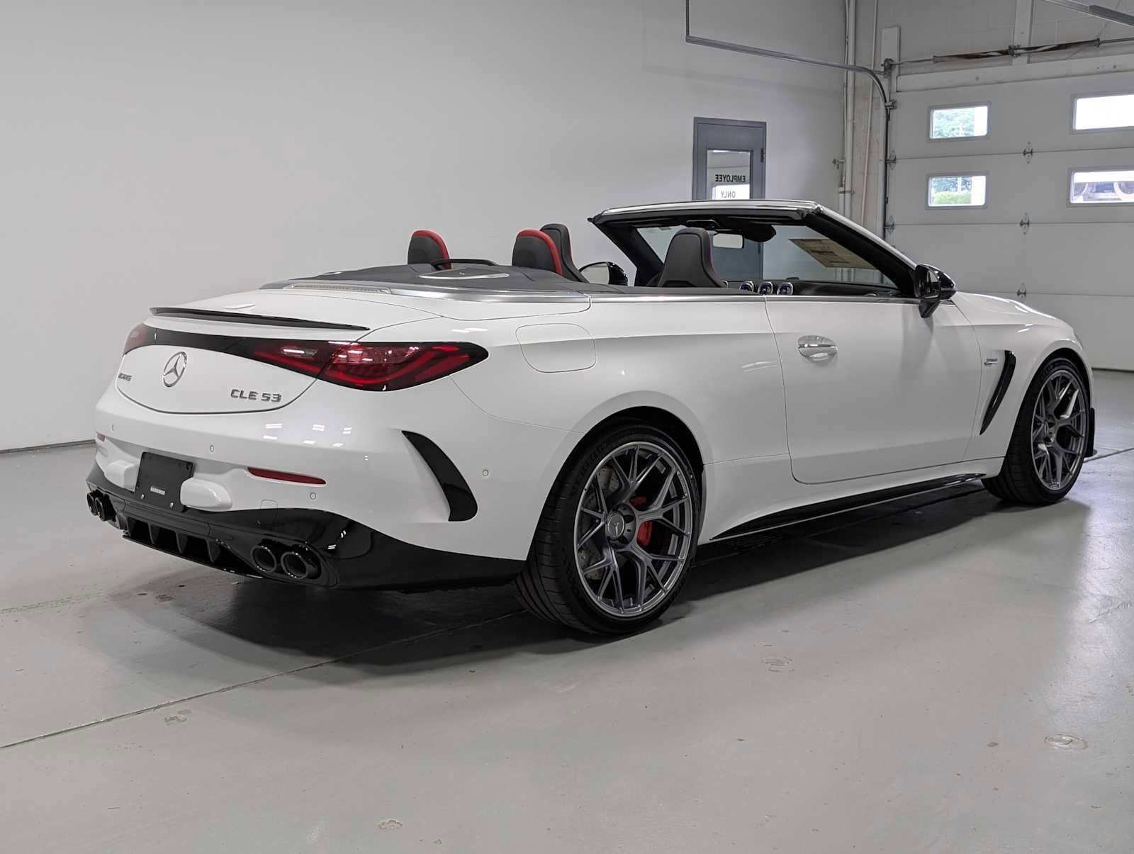 New 2026 MANUFAKTUR Moonlight White Metallic Mercedes-Benz AMG® CLE 53 4MATIC+ Cabriolet image 8
