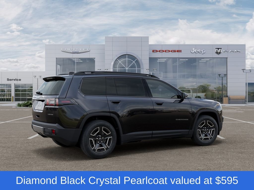 New 2026 Diamond Black Crystal Pearl-Coat Exterior Paint Jeep Limited image 4