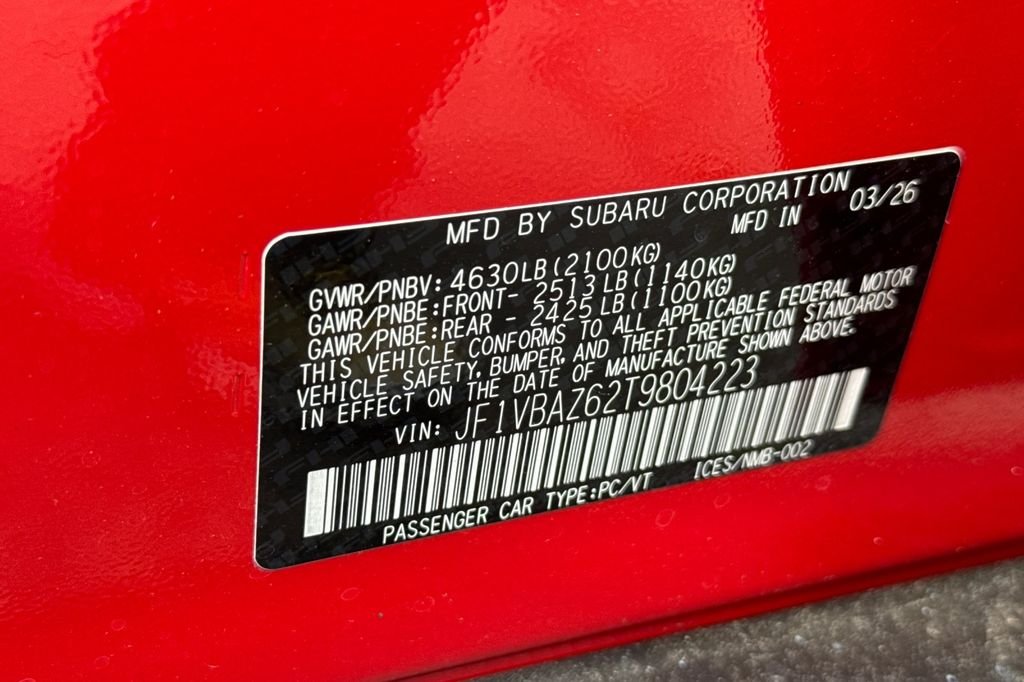 New 2026 IGNITION RED Subaru tS image 36