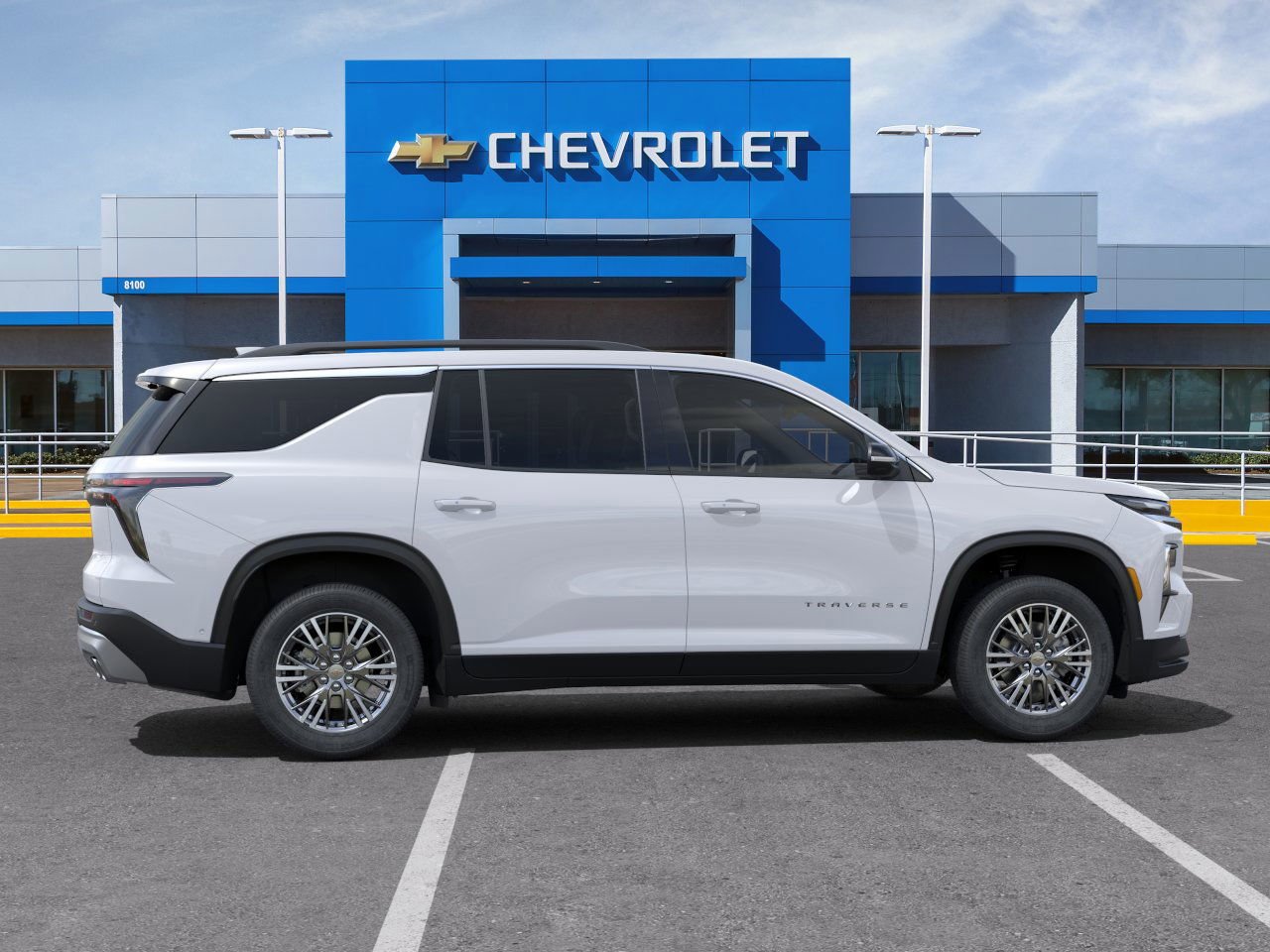 2025 Chevrolet Traverse LT White at Classic Elite Chevrolet Sugar Land