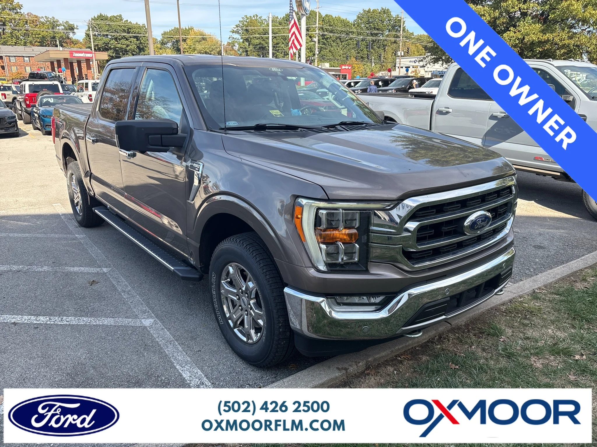 Used 2021 Stone Gray Metallic Ford XLT image 1