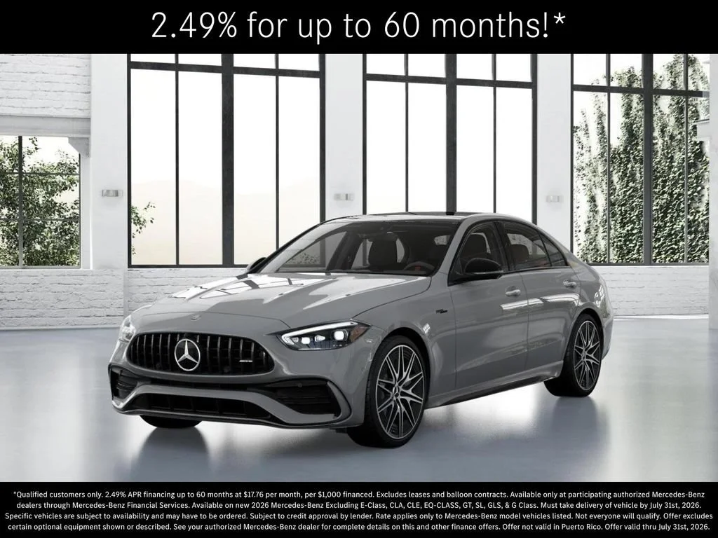 New 2026 MANUFAKTUR Alpine Grey Mercedes-Benz AMG® C 43 4MATIC Sedan image 82