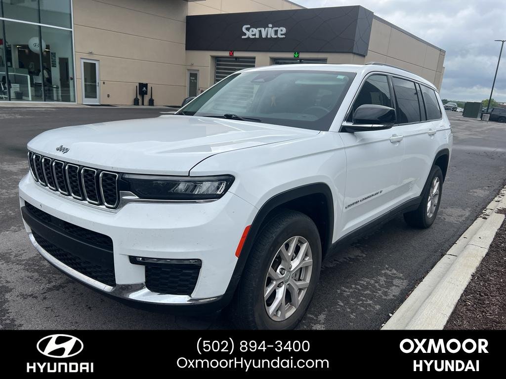 Used 2021 Bright White Clearcoat Jeep Limited image 3