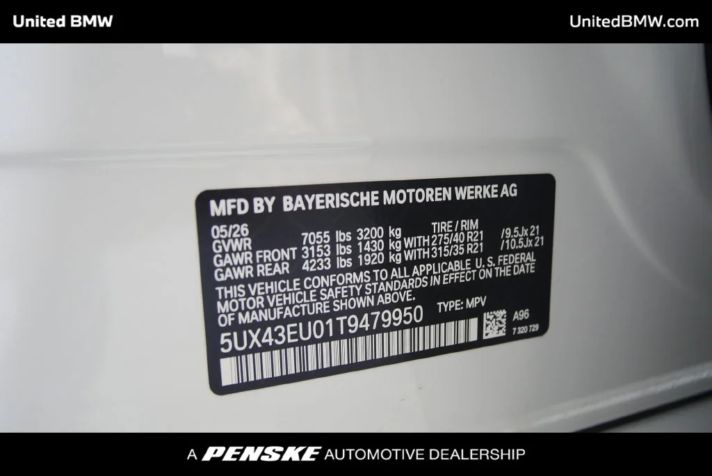 New 2026 White Metallic BMW xDrive50e image 23