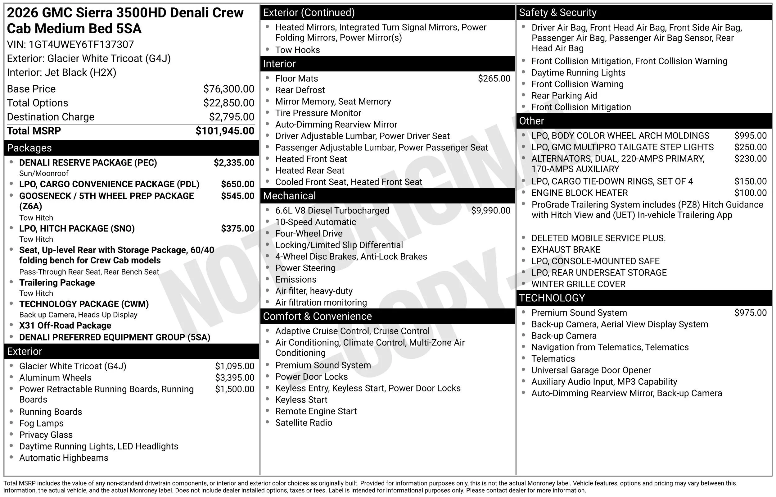 New 2026 Glacier White Tricoat GMC Denali image 50