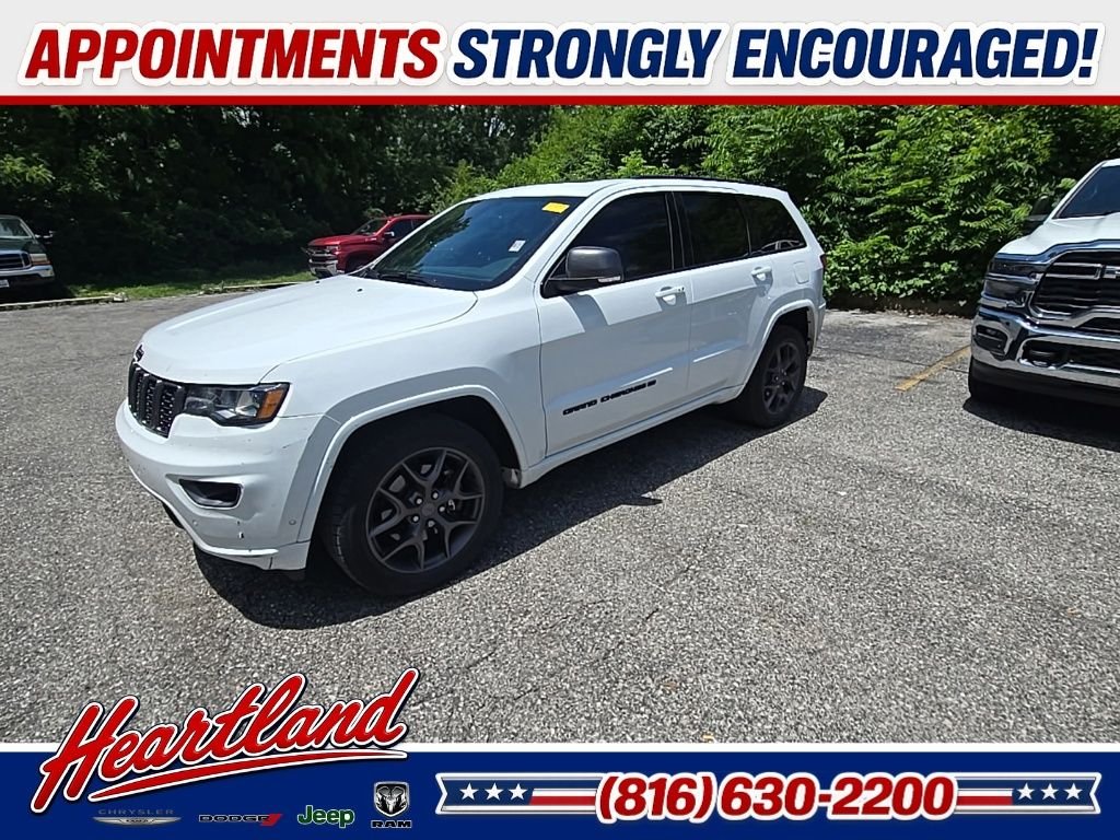 Used 2021 Jeep Grand Cherokee 80th Edition with VIN 1C4RJFBG6MC736835 for sale in Kansas City