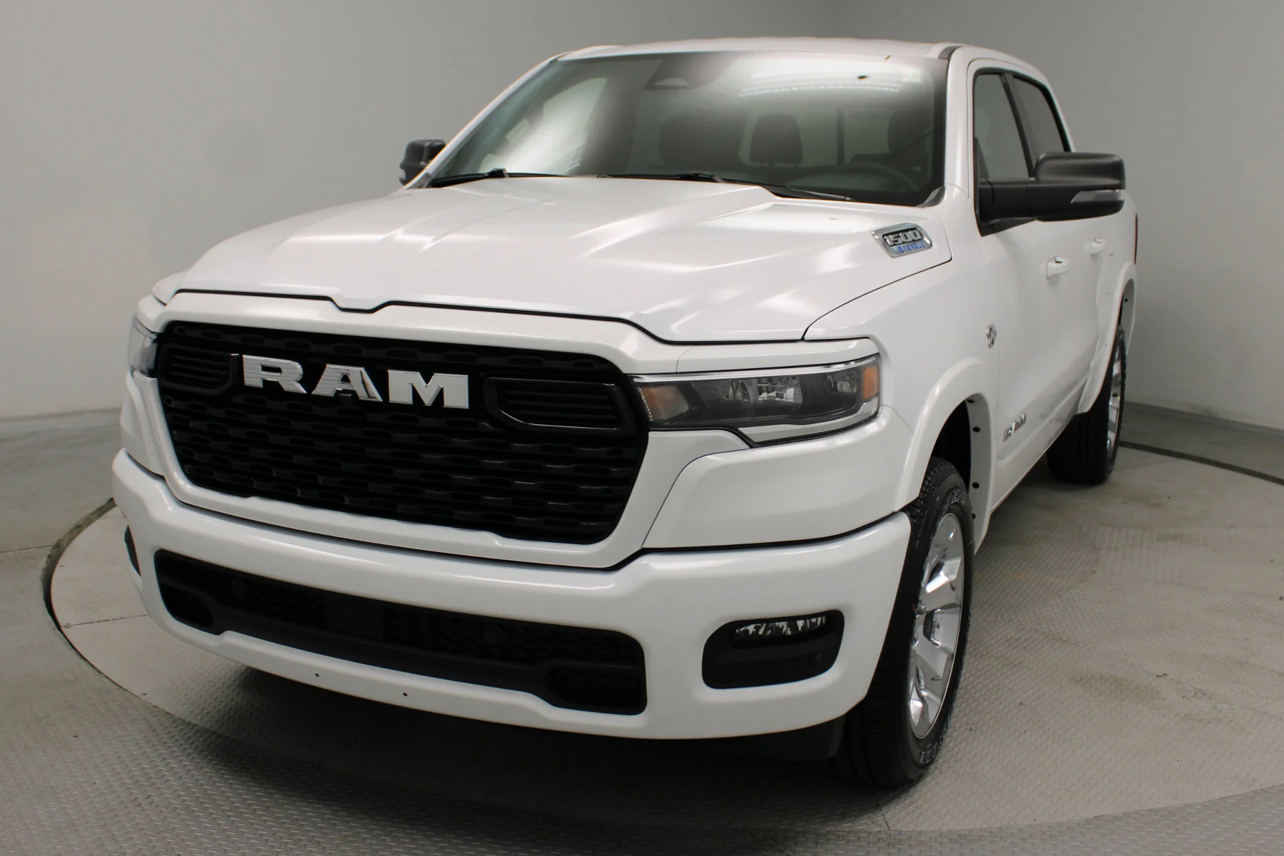 New 2026 Bright White Clear-Coat Exterior Paint RAM Big Horn 4x4 Crew Cab 5
