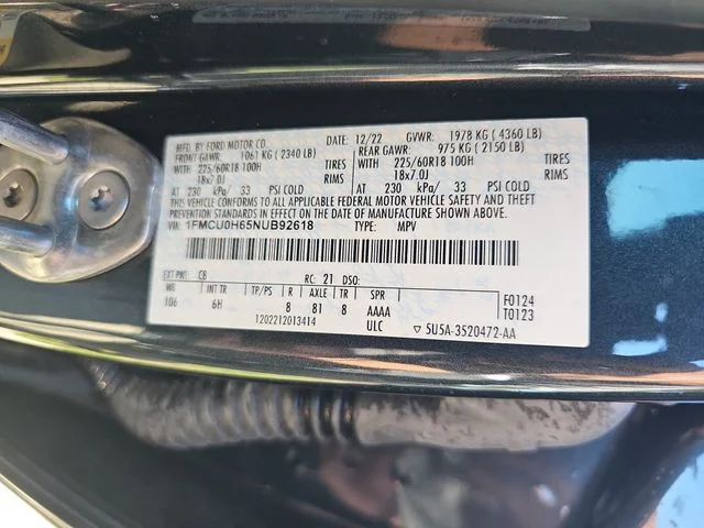 Used 2022 Blue Ford SEL image 33