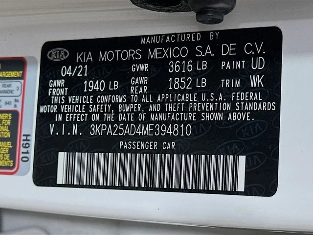 Certified Pre-Owned 2021 Kia Rio S