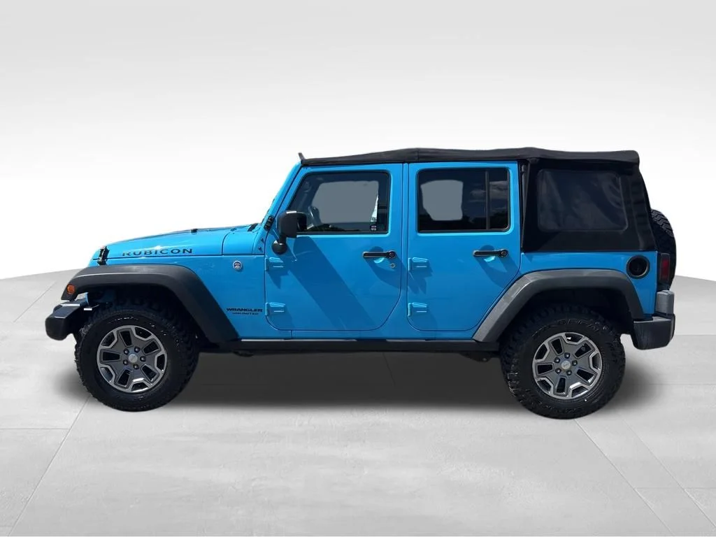 Used 2017 Blue Jeep Unlimited Rubicon image 2