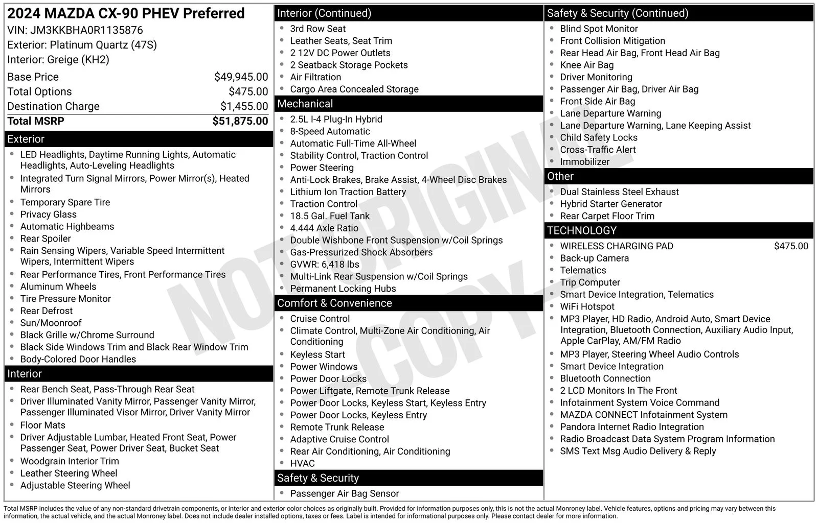 Certified Used 2024 Platinum Quartz Mazda Preferred image 25