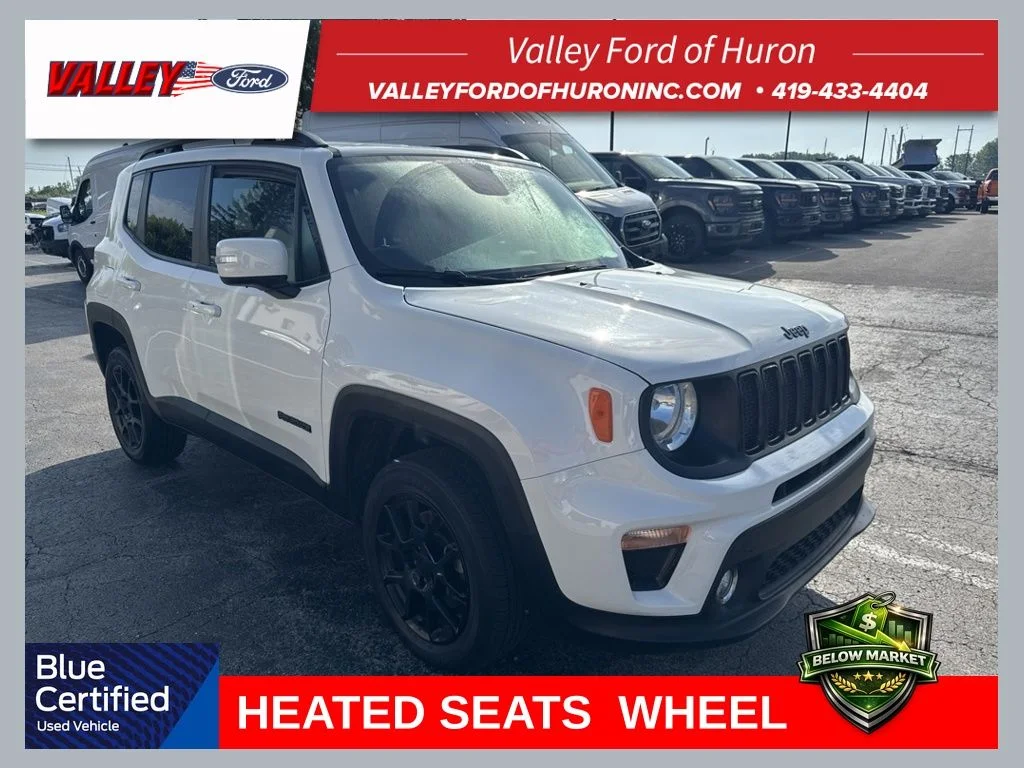 Certified Used 2020 Alpine White Clearcoat Jeep Latitude image 1