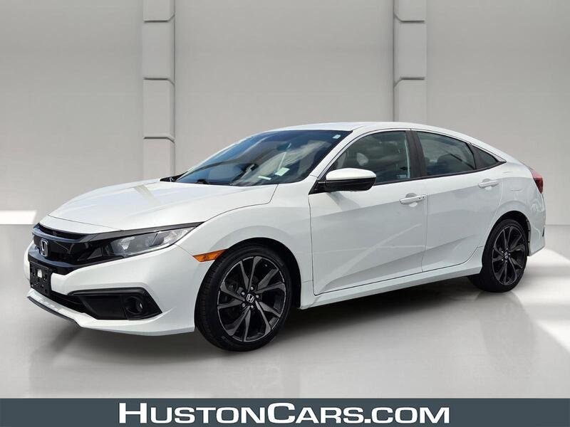 Used 2021 Platinum White Pearl Honda SPORT CVT image 1