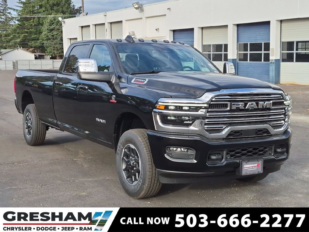 New 2027 Diamond Black Crystal Pearl-Coat Exterior Paint RAM Laramie image 1
