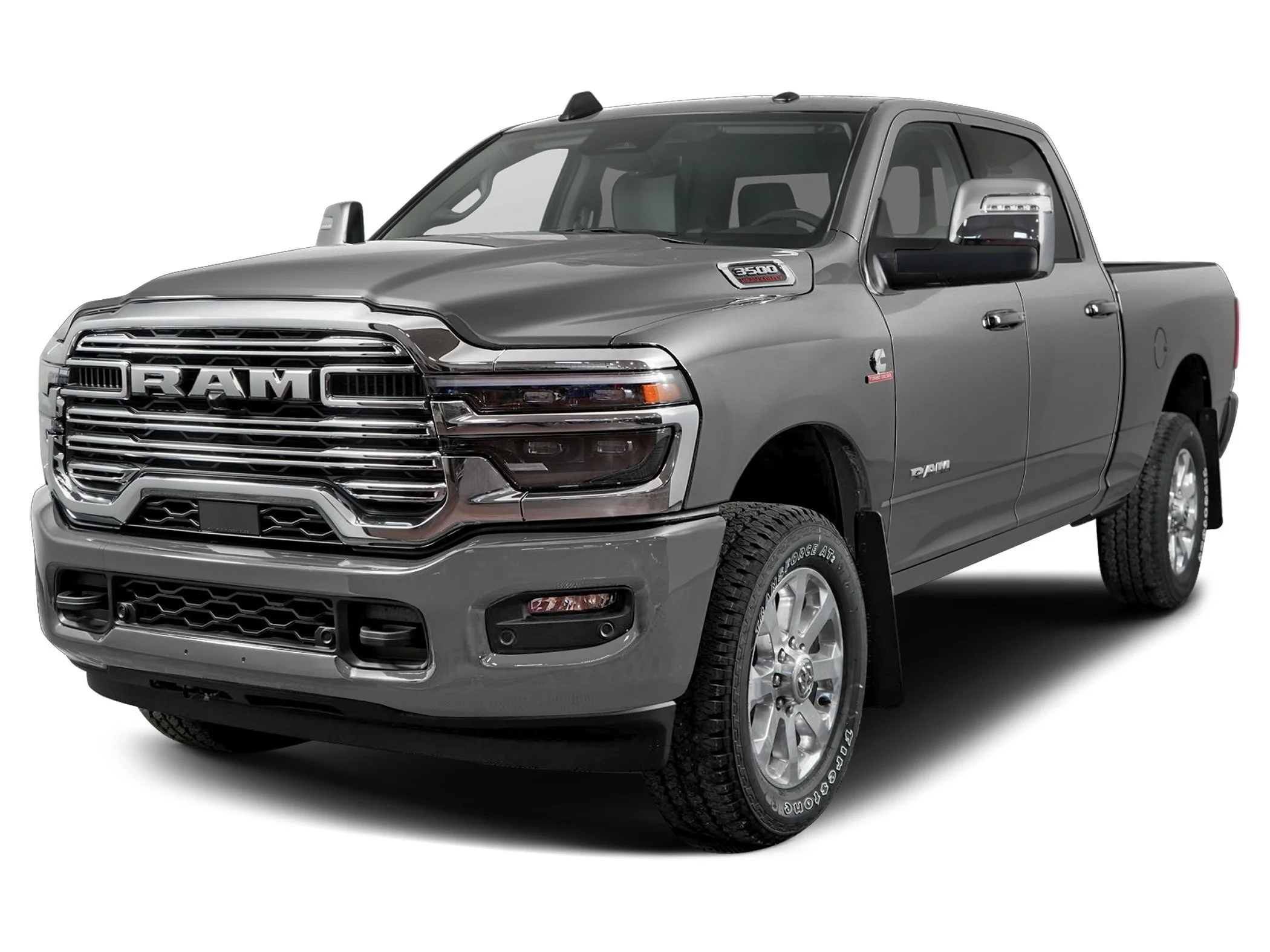 New 2027 Ceramic Gray Clear-Coat  Paint Ram LARAMIE CREW CAB 4X4 8