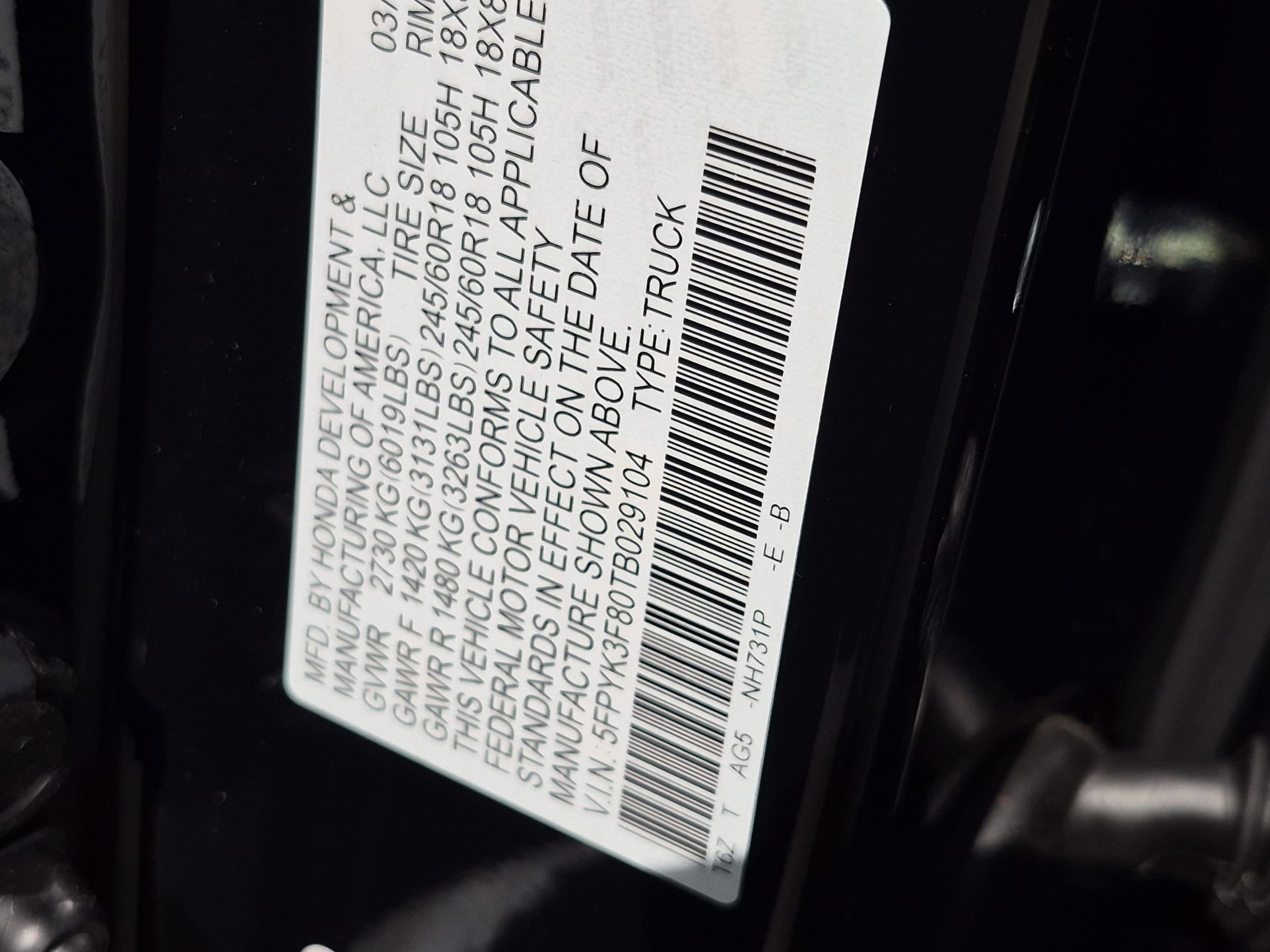 2026 Honda Ridgeline Black Edition - Photo 16