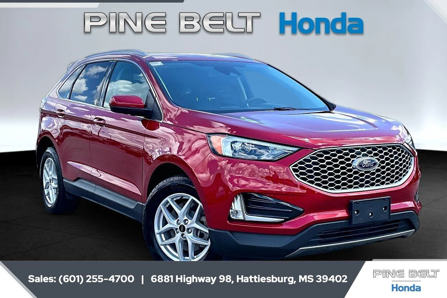 Used 2024 Rapid Red Metallic Tinted Clearcoat Ford SEL image 1