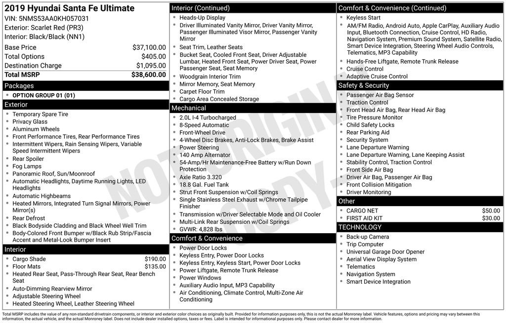 Used 2019 Red Hyundai Ultimate image 8
