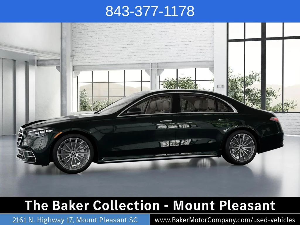 Certified Used 2026 Emerald Green Metallic Mercedes-Benz S 500 image 36